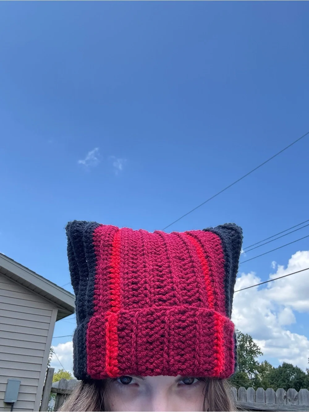Handmade Crochet Twenty One Pilots Clancy Cat Beanie